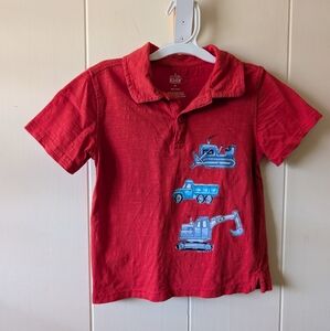 FREE If Bundle 🏗️👷‍♂️ Red Polo with Construction Vehicles